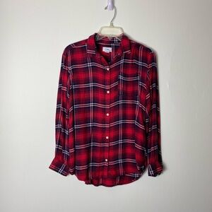 Old Navy Red Plaid Kids Shirt
